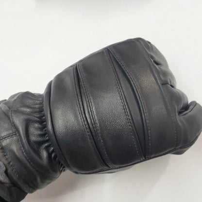 Guantes de cuero grueso para hombre para uso en exteriores.