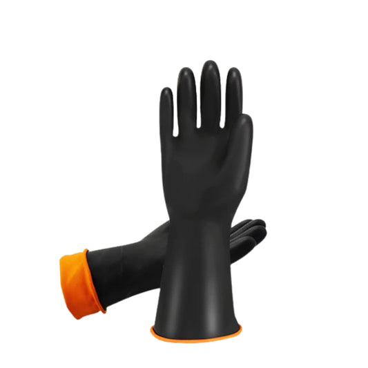 Gants latex de caoutchouc pour nettoyage