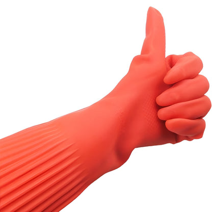 Long latex gloves for washing dishes