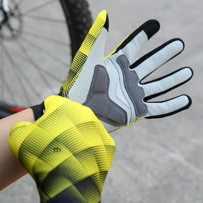 Thermal padded winter cycling gloves