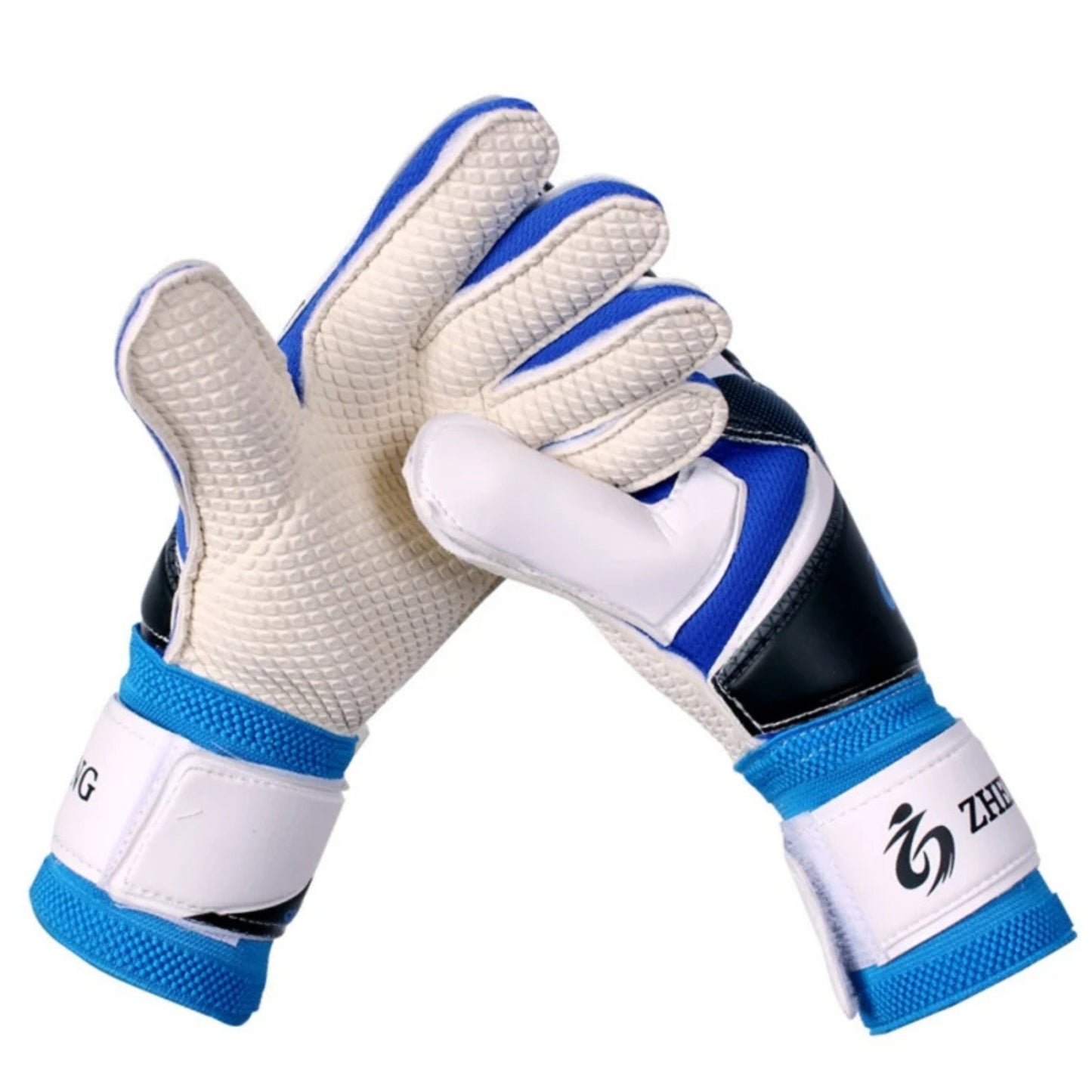 Goalkeeper gloves with colored patterns