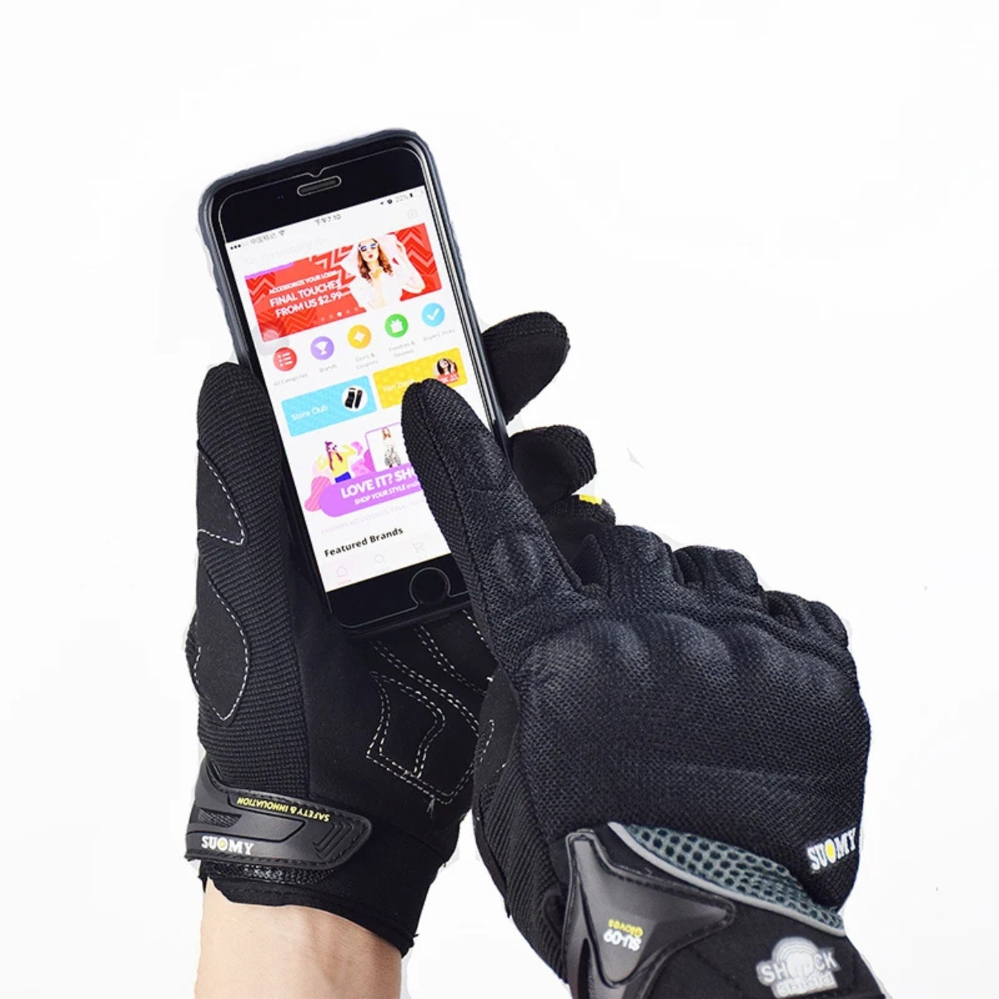 Gants moto femme été aérés