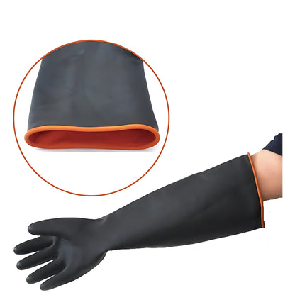 Chemical-resistant latex gloves