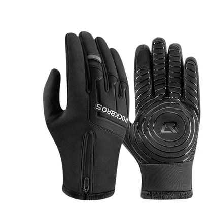 Warm and thick touchscreen winter cycling gloves