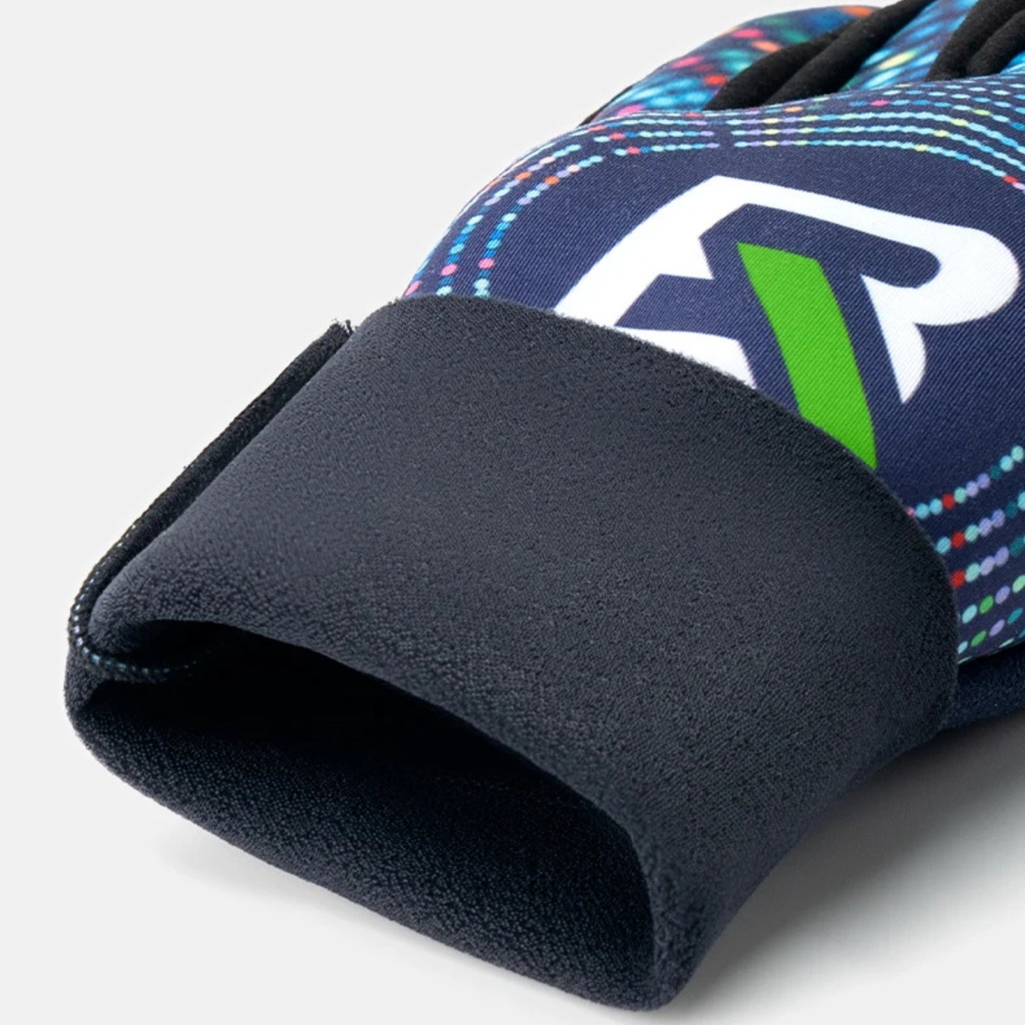 Designer winter cycling gloves with wrist guards