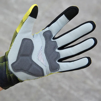 Thermal padded winter cycling gloves