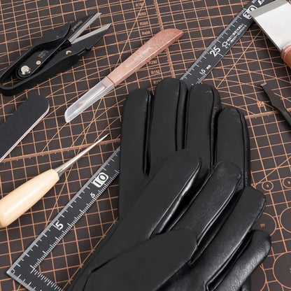 Gants cuir femme tactiles avec doublure