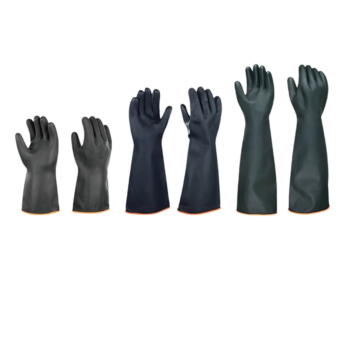 Chemical-resistant latex gloves
