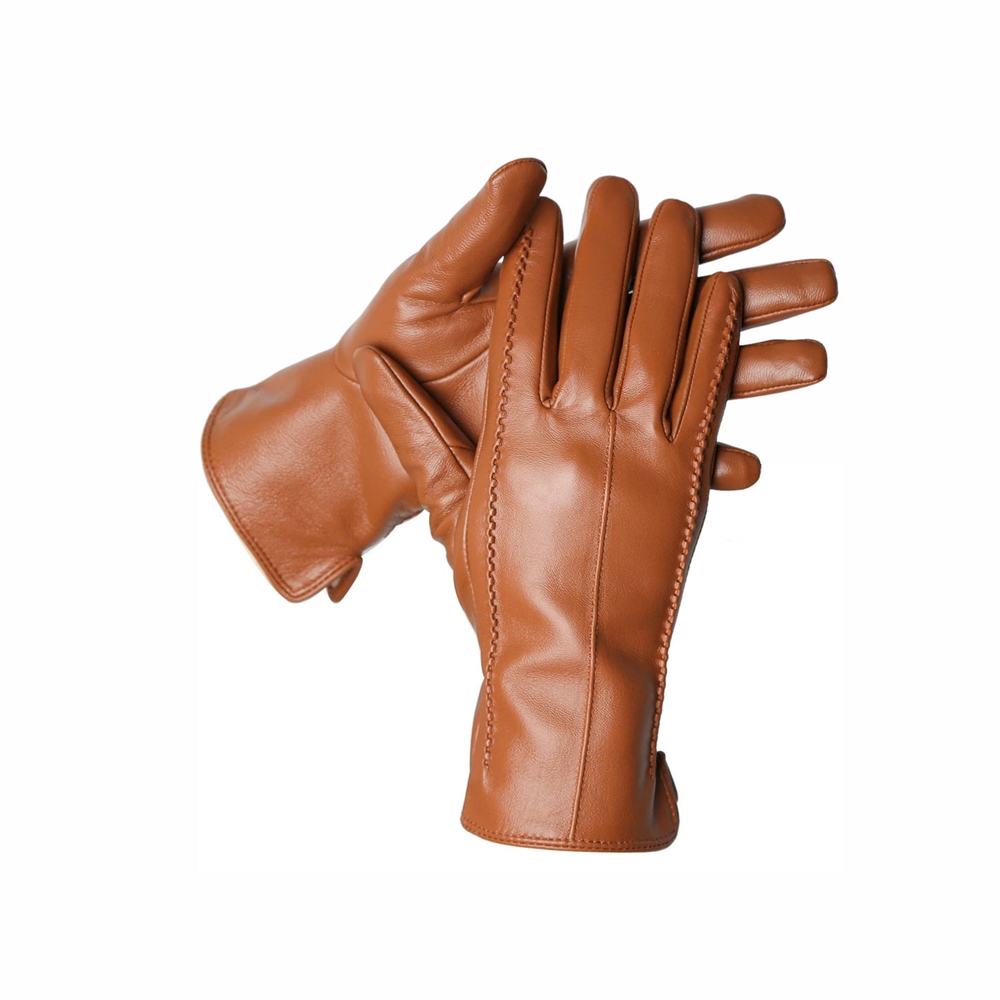 Gants cuir femme tactiles avec doublure