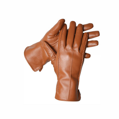 Gants cuir femme tactiles avec doublure