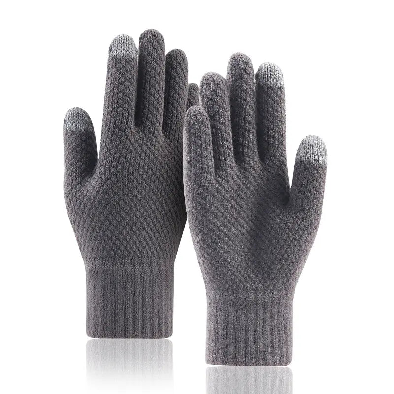 Gants tactiles d'hiver tricotés pour hommes