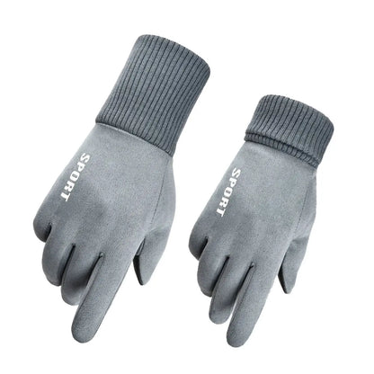 Guantes deportivos para pantalla táctil para hombre con palma antideslizante