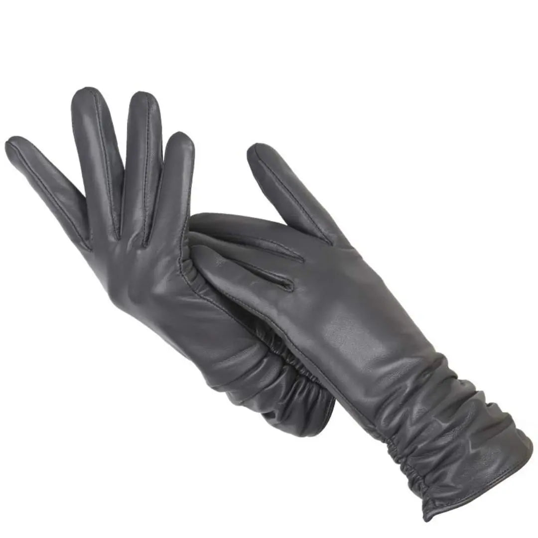Gants cuir montants classiques pour femmes