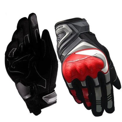 Reflective summer motorcycle gloves