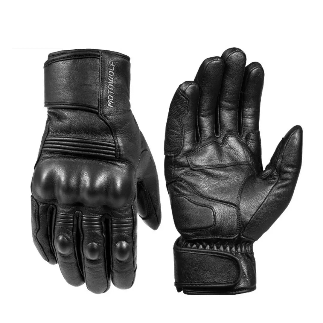 Gants moto cuir ultra-résistants haut de gamme